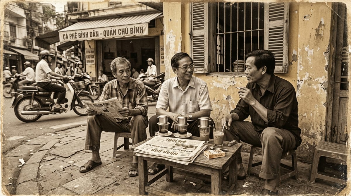 巷口塑膠椅，才是越南咖啡真正的主場