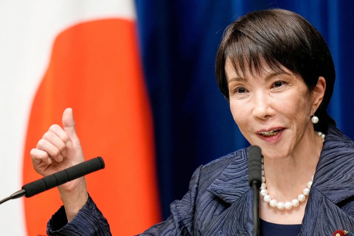 日本首相高市早苗於 2026 年 5 月 1 日抵達河內，展開為期三天的正式訪問