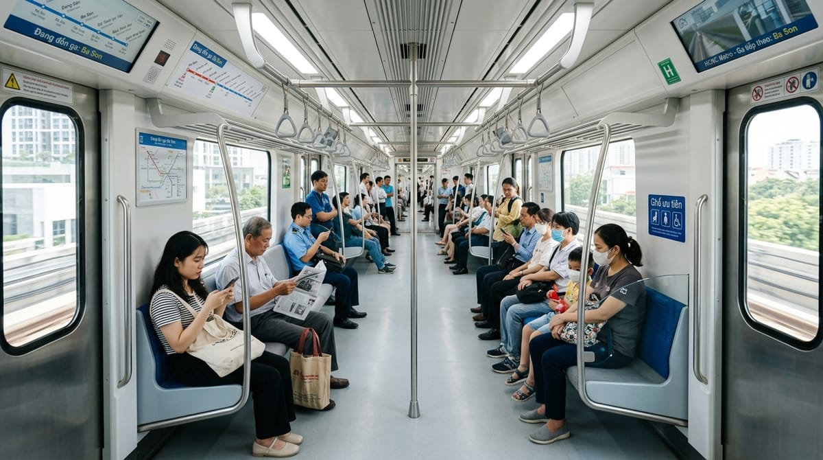 越南胡志明市史上第一條捷運：體驗篇