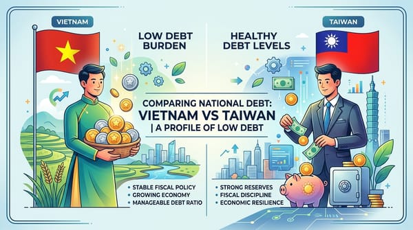 越南與台灣，為什麼國債都那麼低？