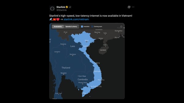 Starlink 在越南開賣：月費是本地方案的四倍起，看點其實在供應鏈