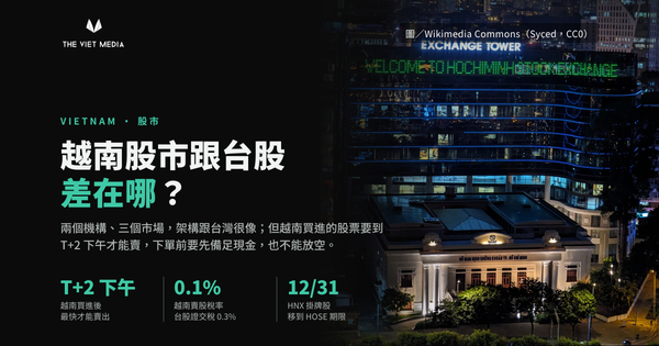 越南股市跟台股差在哪？從上市櫃、交易規則到稅與外資的制度對照